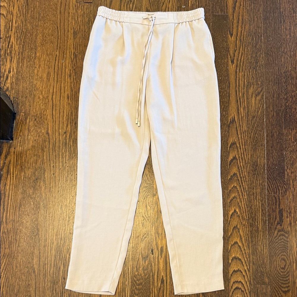 Zara Cream Drawstring Pants